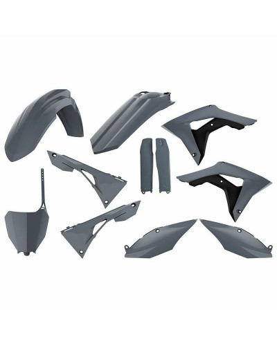 Kit Plastique Moto POLISPORT Kit plastiques POLISPORT gris nardo Honda CRF250/450R