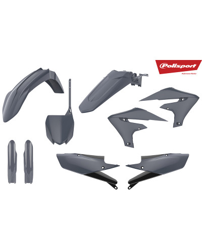 Kit Plastique Moto POLISPORT Kit plastiques POLISPORT gris nardo Yamaha YZ250F/450F