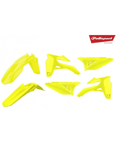 Kit Plastique Moto POLISPORT Kit plastiques POLISPORT jaune fluo Sherco SE-R/SEF-R
