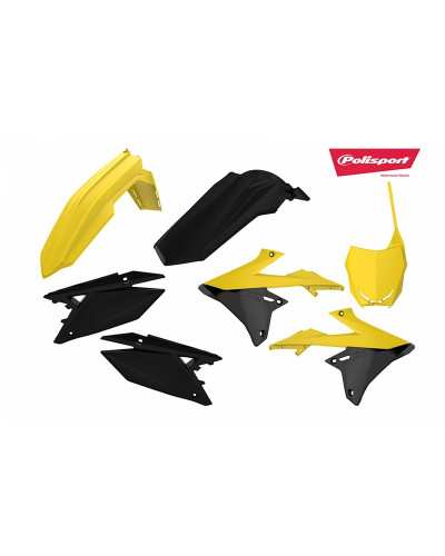 Kit Plastique Moto POLISPORT Kit plastiques POLISPORT jaune/noir Suzuki RM-Z450