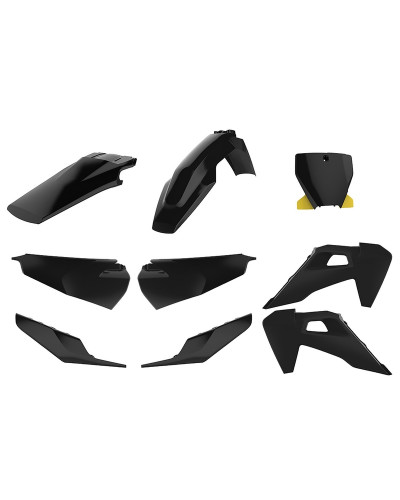 Kit Plastique Moto POLISPORT Kit plastiques POLISPORT noir Husqvarna TC/FC