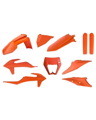 Kit Plastique Moto POLISPORT Kit plastiques POLISPORT orange KTM