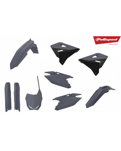 Kit Plastique Moto POLISPORT Kit plastiques POLISPORT restyle 2019 gris nardo Suzuki RM125/250