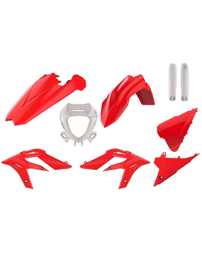 Kit Plastique Moto POLISPORT Kit Plastiques POLISPORT rouge/blanc Beta X-Trainer