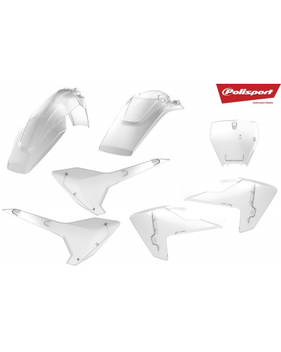 Kit Plastique Moto POLISPORT Kit plastiques POLISPORT transparent Husqvarna TC/FC