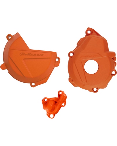 Plastiques Accessoires Moto POLISPORT kit protection de carter d'embrayage, d'allumage et de pompe à eau POLISPORT - KTM / Husqvarna