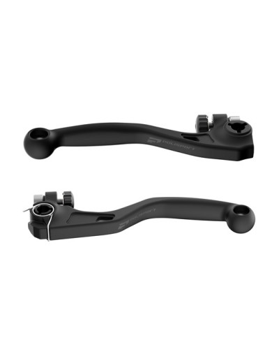 Leviers Moto POLISPORT Leviers APT incassables Kit Honda CRF 450R/RX (21>24) NOIR