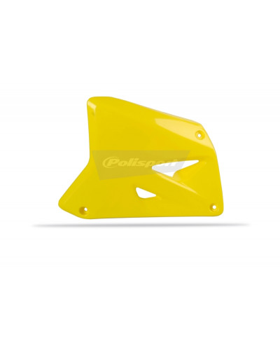 Ouies Radiateur Moto POLISPORT Ouïes de radiateur POLISPORT jaune Suzuki RM85