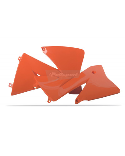 Ouies Radiateur Moto POLISPORT Ouïes de radiateur POLISPORT orange KTM