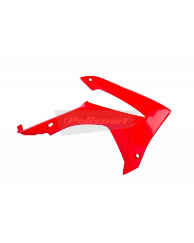 Ouies Radiateur Moto POLISPORT Ouïes de radiateur POLISPORT rouge Honda CRF250R/CRF450R