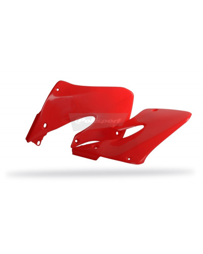 Ouies Radiateur Moto POLISPORT Ouïes de radiateur POLISPORT rouge Honda CRF250R/CRF450R