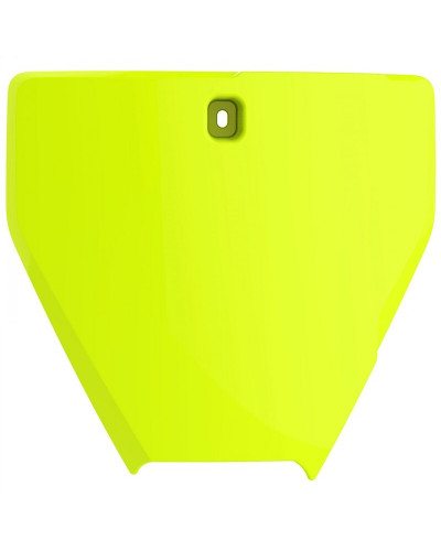 Plaque Course Moto POLISPORT Plaque numéro frontale POLISPORT jaune fluo Husqvarna