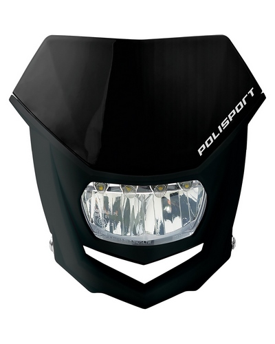 Plaque Phare Moto POLISPORT Plaque phare POLISPORT Halo LED noir