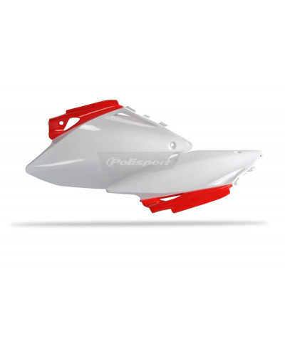 Plaque Course Moto POLISPORT Plaques latérales POLISPORT couleur origine rouge/blanc Honda CRF450R