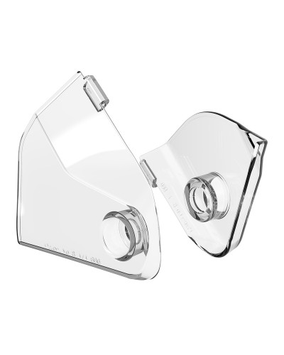 Plaque Course Moto POLISPORT Protection de plaques latérales POLISPORT transparent