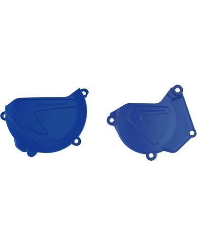 Plastiques Accessoires Moto POLISPORT Protections de carters d'embrayage et d'allumage POLISPORT bleu - Yamaha YZ250