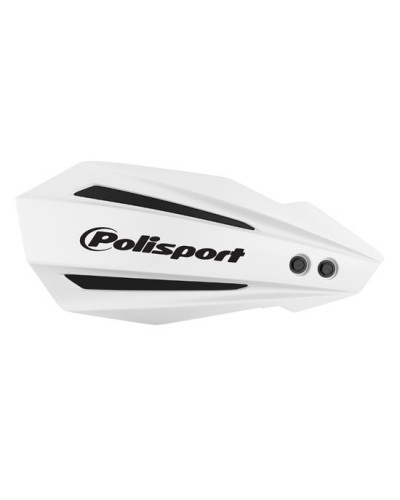 Protège Main Moto POLISPORT Protèges mains Mx Bullit (2 kits de montage) BLANC