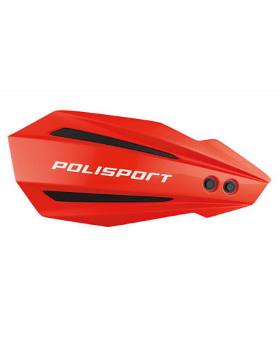 Protège Main Moto POLISPORT Protèges mains Mx Bullit (2 kits de montage) ROUGE/BLANC