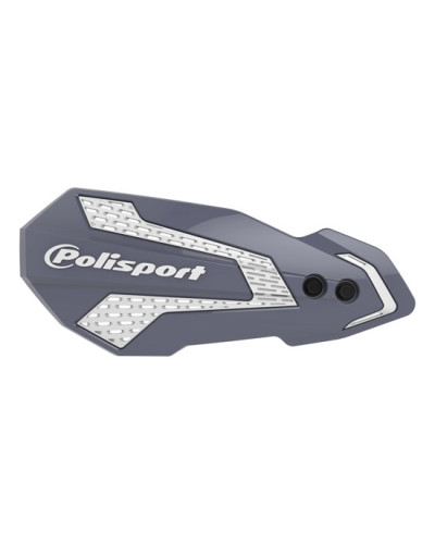 Protège Main Moto POLISPORT Protèges mains MX Flow (2 kits de montage) GRIS/BLANC
