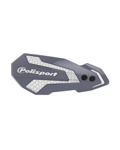 Protège Main Moto POLISPORT Protèges mains MX Flow (2 kits de montage) GRIS/BLANC