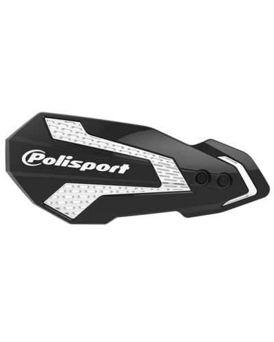 Protège Main Moto POLISPORT Protèges mains MX Flow (2 kits de montage) NOIR/BLANC