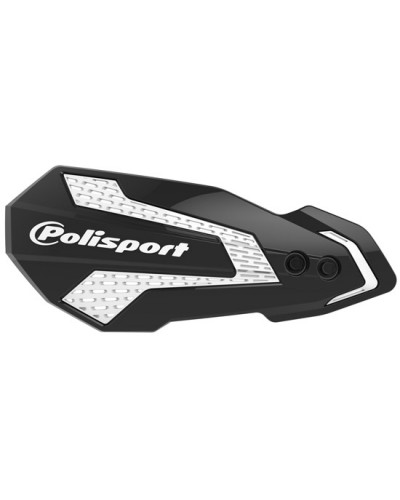 Protège Main Moto POLISPORT Protèges mains MX Flow (2 kits de montage) NOIR/BLANC