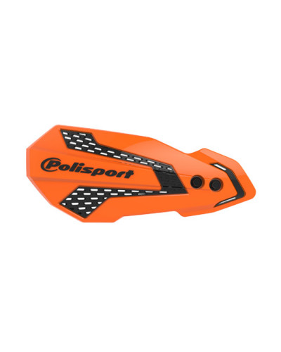 Protège Main Moto POLISPORT Protèges mains MX Flow (2 kits de montage) ORANGE/NOIR