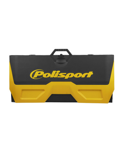 Tapis Paddock Moto POLISPORT Tapis récupérateur pliable POLISPORT Bike Mat bicolore jaune/noir