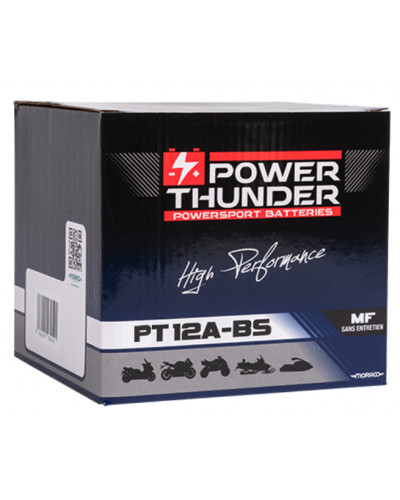 Batterie Moto POWER THUNDER BATTERIE POWER-THUNDER PT12A-BS