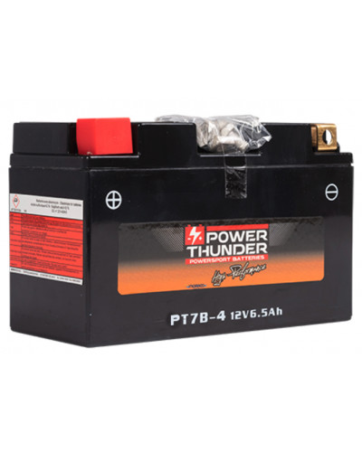 Batterie Moto POWER THUNDER BATTERIE POWER-THUNDER PT7B-4 Batterie Moto POWER THUNDER BATTERIE POWER-THUNDER PT7B-4