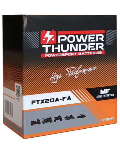 Batterie Moto POWER THUNDER BATTERIE POWER-THUNDER PTX20A-FA (FA)