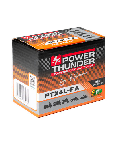 Batterie Moto POWER THUNDER Batterie Power Thunder PTX4L (FA) Batterie Moto POWER THUNDER Batterie Power Thunder PTX4L (FA)