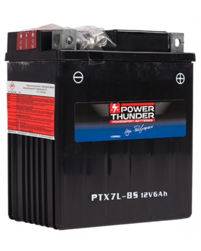 Batterie Moto POWER THUNDER BATTERIE POWER-THUNDER PTX7L-BS Batterie Moto POWER THUNDER BATTERIE POWER-THUNDER PTX7L-BS