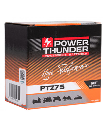 Batterie Moto POWER THUNDER BATTERIE POWER-THUNDER PTZ7S (=PT6B3) Batterie Moto POWER THUNDER BATTERIE POWER-THUNDER PTZ7S (=PT6B3)