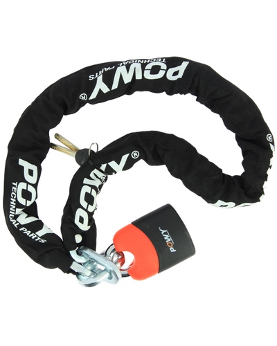 Chaine Cadenas Moto POWY Chaine 120 cm diam 10+ cadenas non homologué