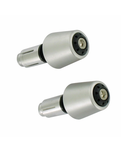 POWY Embout de Guidon Aluminium GRIS GRIS