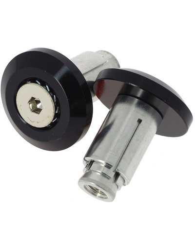 POWY Embout de Guidon Plat NOIR NOIR