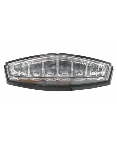 POWY Feu AR Univ. Cab Transparent - 6 Leds Rouge - Homologué 97 x 35 x 28 mm.