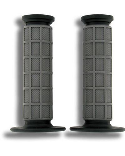 Poignées Moto POWY Poignées Off Road grip NOIR GRIS