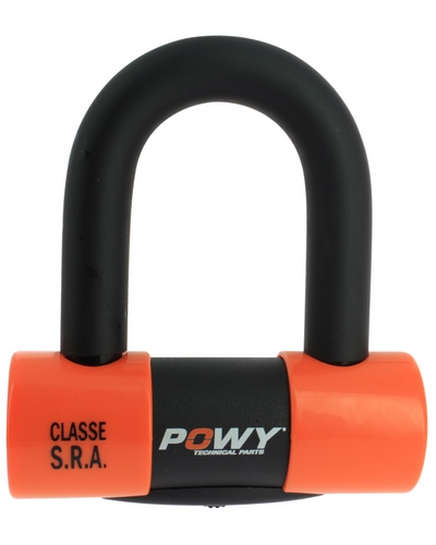 Bloque Disque Moto POWY POWY SRA mini U + Cordon