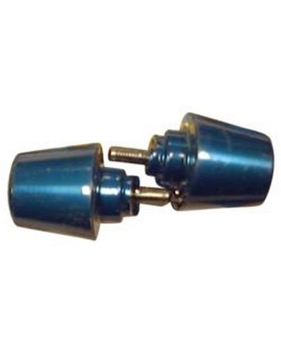 Embouts Guidon Moto POWY Stabilisateur Honda bleu