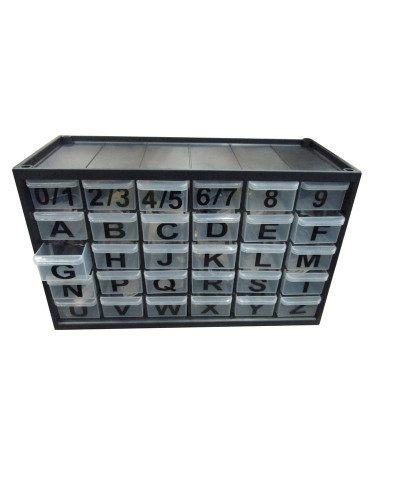 PLAQUE D'IMMATRICULATION PPI Assortiment caractères pour plaques alu PPI
