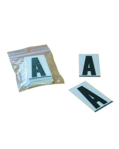 PLAQUE D'IMMATRICULATION PPI Caractères PPI ''8'' 45mm à clipser pour plaques PVC 50 pièces
