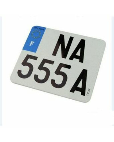 PLAQUE D'IMMATRICULATION PPI Plaques Françaises PPI 210x130 FNI Type F aluminium  spéciales scooter  10 pièces