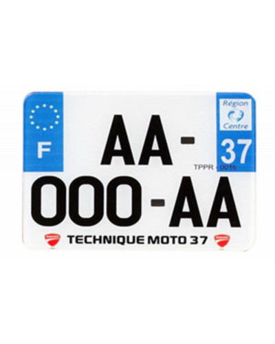 PLAQUE D'IMMATRICULATION PPI Plaques françaises PPI 210x130 SIV département 80 PVC - 10 pièces