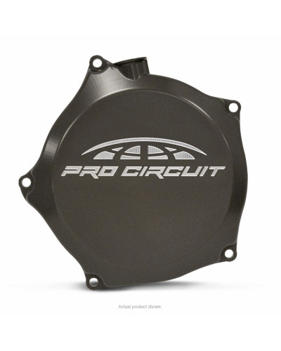 Protection Carter Moto PRO CIRCUIT Couvre-carter (embrayage) PRO CIRCUIT aluminium noir Kawasaki KX250 2019-20 & KX250F 2009 à 2018