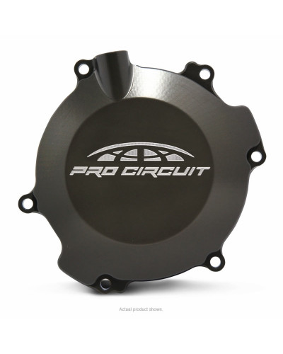 Protection Carter Moto PRO CIRCUIT Couvre-carter (embrayage) PRO CIRCUIT aluminium noir Kawasaki KX85 de 2002 à 2020 KX100 1998 à 2014