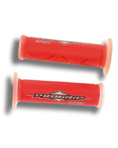 Poignées Moto PROGRIP 717 GP  gel ROUGE