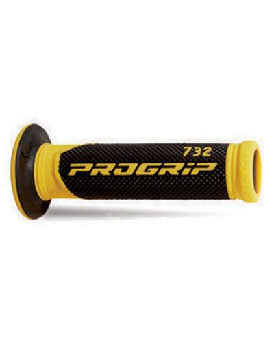 Guidon Moto Progrip Poignées Progrip 732 - Route jaune-noir Guidon Moto Progrip Poignées Progrip 732 - Route jaune-noir