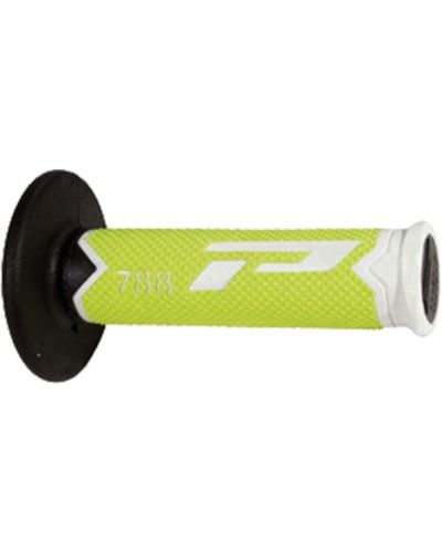 Guidon Moto Progrip Poignées Progrip 788 - MX - Triple densité blanc-jaune fluo- noir Guidon Moto Progrip Poignées Progrip 788 - MX - Triple densité blanc-jaune fluo- noir